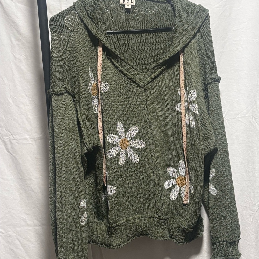 POL Olive Knit Sweater
